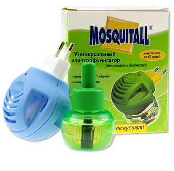 Комплект від комарів, прилад + рідина 45 ночей Mosquitall універсальний захист