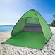 Палатка пляжная зеленая 150/165/110 автоматическая пляжная палатка со шторкой