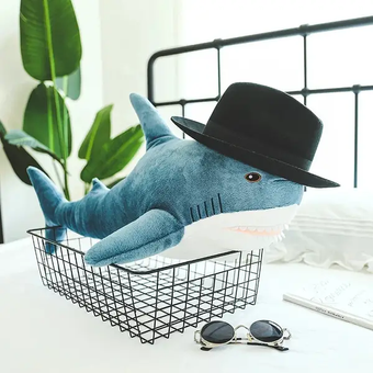 Дитяча м'яка плюшева антистрес іграшка-подушка обіймашка Shark Doll "Акула" 60 см